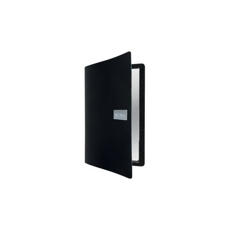 Securit protège-menus raw, a4, cuir véritable, brun