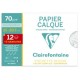 Clairefontaine papier calque, a4, 70 g/m2, pack promo