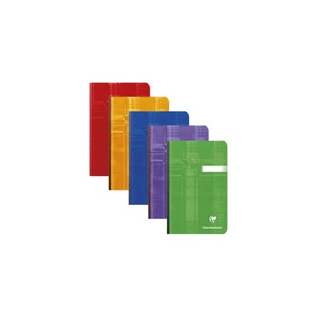Clairefontaine carnet brochure, 110 x 170 mm, uni (LOT DE 5)