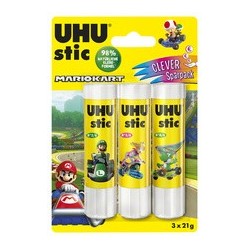 Uhu bâton de colle stic mariokart, 2 x 21 g, blister