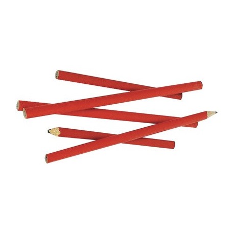BrÜder mannesmann crayon de charpentier, oval, rouge, 250 mm