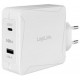 Logilink adaptateur usb, 2x usb femelle, blanc, 100 watts