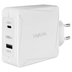 Logilink adaptateur usb, 2x usb femelle, blanc, 100 watts