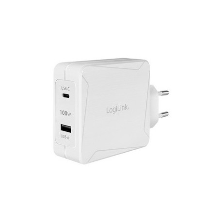 Logilink adaptateur usb, 2x usb femelle, blanc, 100 watts