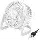 Logilink ventilateur de bureau usb, 30 db, blanc