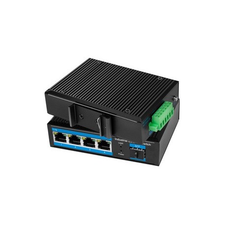 Logilink commutateur industrial gigabit ethernet, 4 ports