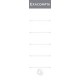 Exacompta etiquette de dos de classeur, 28 x 185 mm, blanc