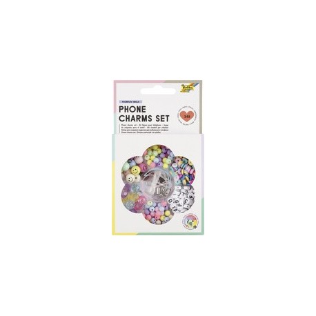 Folia kit de perles phone charms rainbow smile, 349 pièces