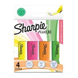 Sharpie surligneur fluo xl, blister de 4, assorti