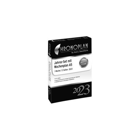 Chronoplan jahresset wochenplan 2024, din a5