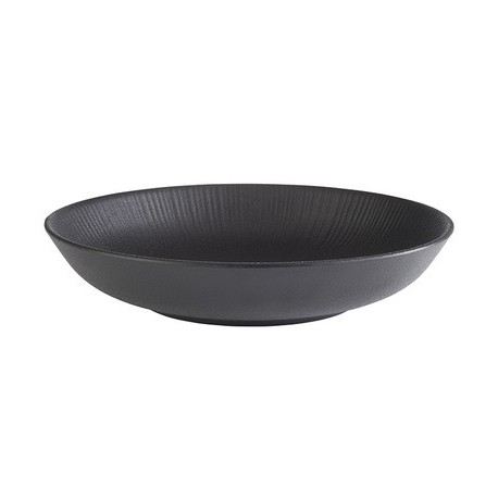 Aps assiette creuse, diamètre: 225 mm, noir
