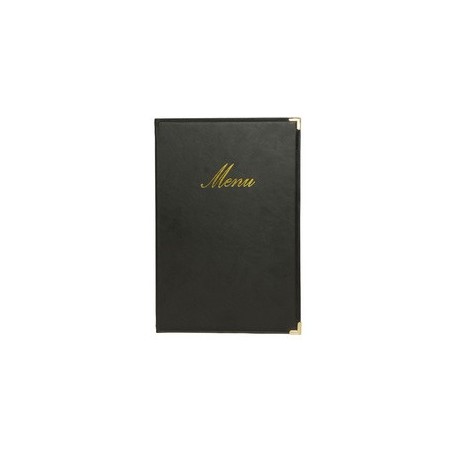 Securit protège-menus classic, a5, aspect cuir, brun