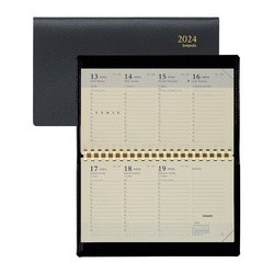 Brepols agenda semainier "accent", 2024, 90 x 160 mm, noir