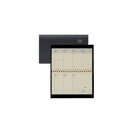 Brepols agenda semainier "accent", 2024, 90 x 160 mm, noir
