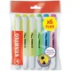 Stabilo surligneur swing cool fluo, ecopack de 6