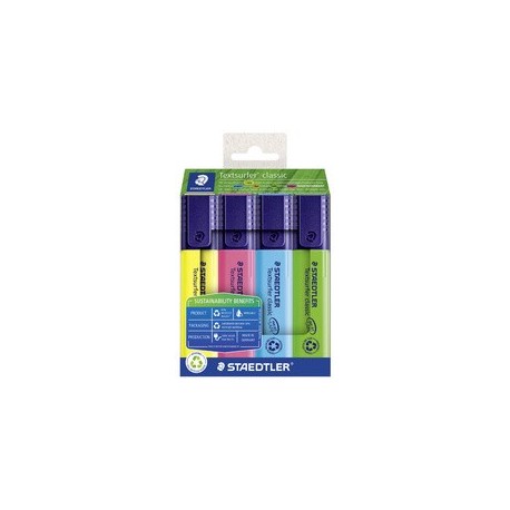 Staedtler surligneur "textsurfer classic", étui de 4