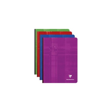 Fin de série: clairefontaine cahier broché, 170 x 220 mm, (LOT DE 4)