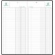 Exacompta agenda banquier long, 1 volume, 2024, noir