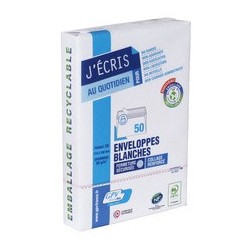Gpv enveloppes, c6, 114 x 162 mm, blanc, sans fenêtre