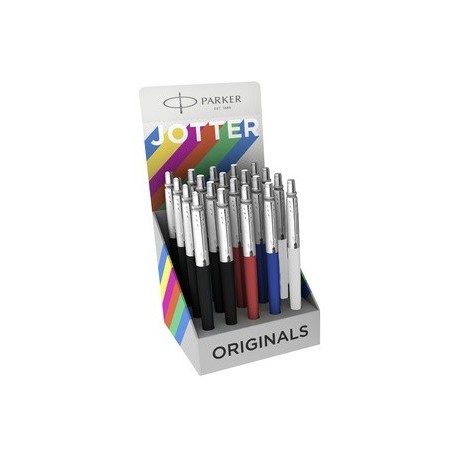 Parker stylo à bille jotter classic, présentoir de 20