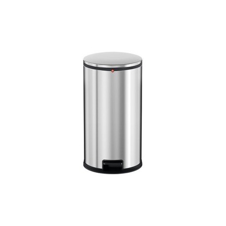 Hailo poubelle à pédale design pure l, 20 litres, acier inox