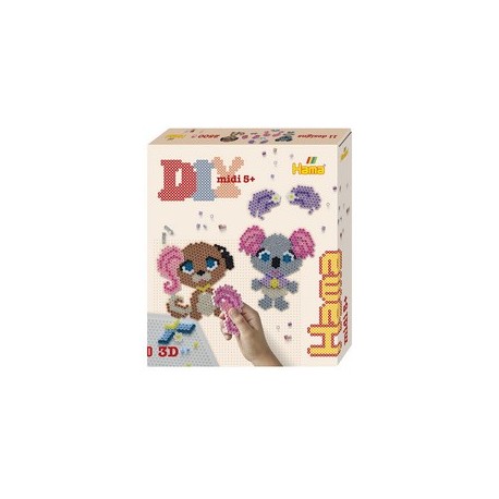 Hama perles à repasser midi "salon de toilettage", coffret