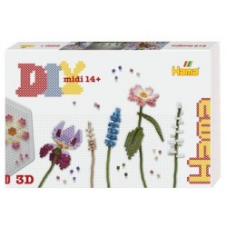 Hama perles à repasser midi art "bouquet de fleurs", coffret