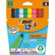 Bic kids feutre visacolor xl ecolutions, étui carton de 12