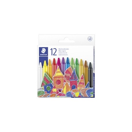 Staedtler craie à la cire, étui carton de 12