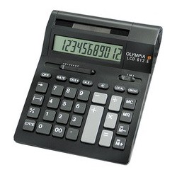 Olympia calculatrice de bureau lcd-612sd