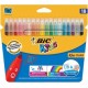 Bic kids feutre kid couleur medium, étui en carton de 18