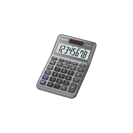Casio calculatrice de bureau ms-80f, 8 chiffres, argent