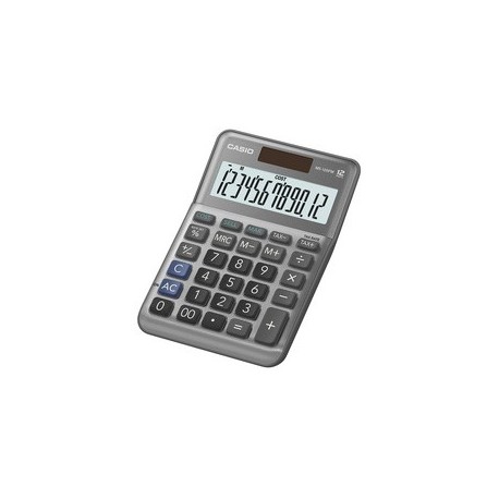 Casio calculatrice de bureau ms-120f, 12 chiffres, argent