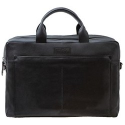 Pride&soul sac pour laptop nomad business, cuir, noir