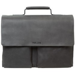 Pride&soul sac pour laptop district business, cuir, gris