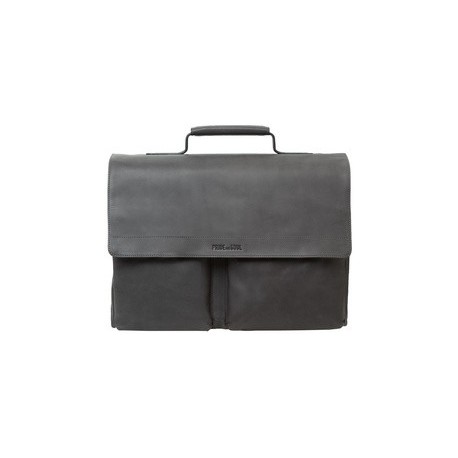 Pride&soul sac pour laptop district business, cuir, gris