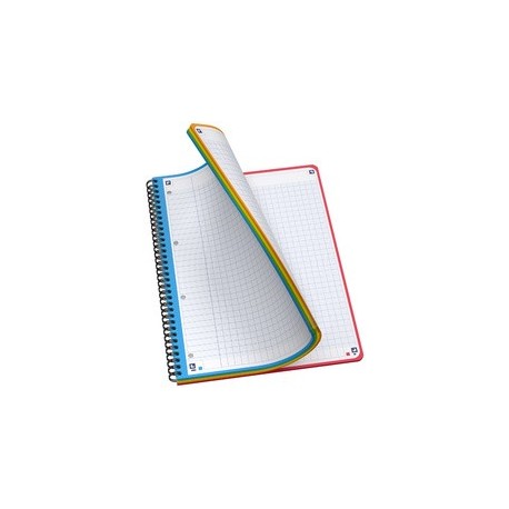 Oxford cahier reliure intégrale color system, a4+, quadrillé
