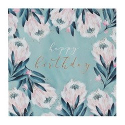 Susy card carte d'anniversaire "swan lake feathers"