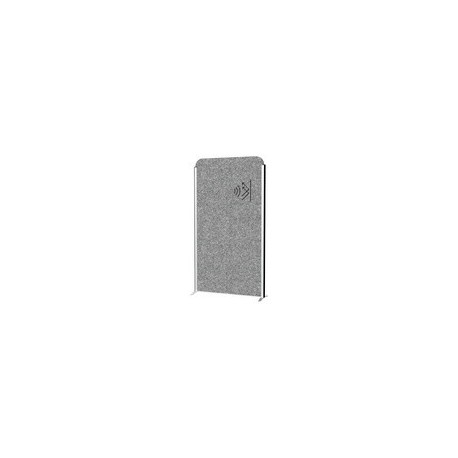 Maul système de cloison maulcocoon, 1.000 x 1.800 mm, argent