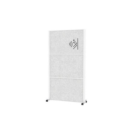 Maul système de cloison maulconnecto, 3x acoustique gris