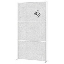 Maul système de cloison maulconnecto, 3x acoustique gris