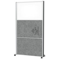 Maul système de cloison maulconnecto, 2x acoustique/1x