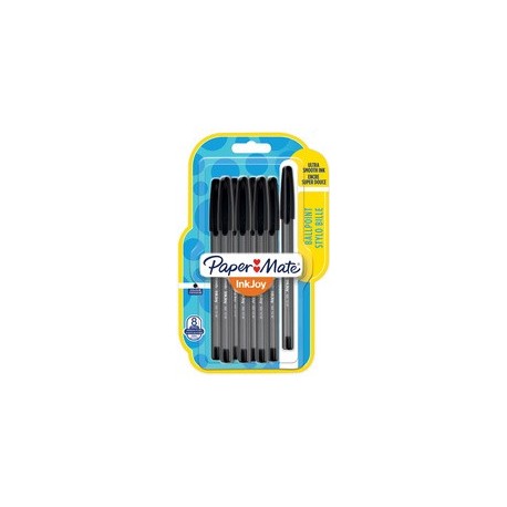 Paper:mate stylo à bille inkjoy 100, blister de 8, bleu