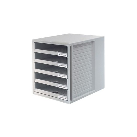 Han module de classement, 5 tiroirs ouverts , boîtier: gris