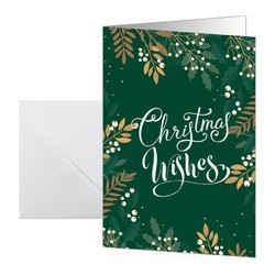 Sigel carte de noël "christmas wishes", a6 portrait