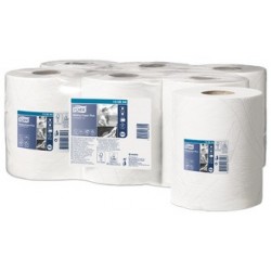 Tork rouleau de papier nettoyant multi-usage, 2 plis, blanc (LOT DE 6)