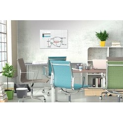 Be!board tableau magnétique en verre (l)900x(h)600 mm, gris