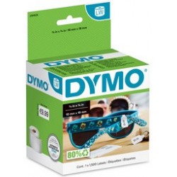Dymo etiquettes pour bijoux labelwriter, 10 x 19 mm, blanc