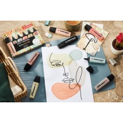 Stabilo surligneur "boss original" naturecolors, étui de 4