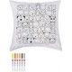 Knorr prandell set de dessin sur housse de coussin "animals"